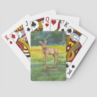 Leka kort för naturälskare, "älg ", casinokort