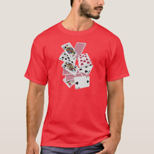 Leka kort - lek som ska segras - lyckliga berlock t shirt