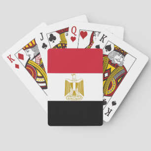 Leka kort med flagga av egyptenen casinokort