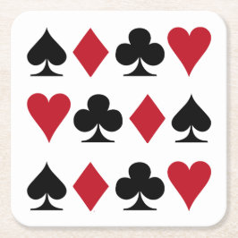 Leka kort underlägg papper kvadrat