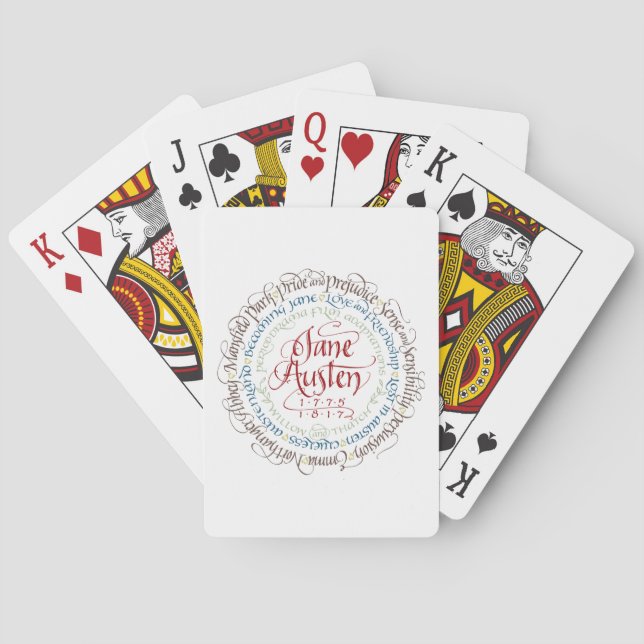 Leka kortdäcket - Jane Austen perioddramer Casinokort (Baksidan)