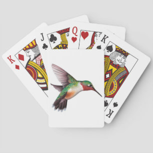 Leka kortdäcket med en Hummingbird Casinokort