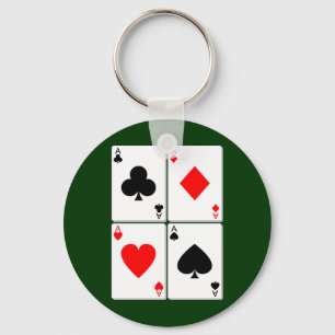 Leka kortet Keychain Nyckelring