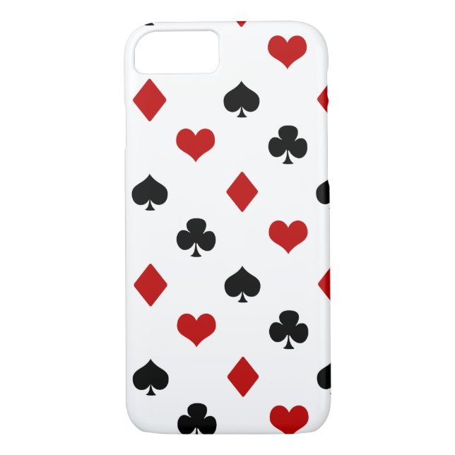 Leka kortet passar | pokertema | Case-Mate iPhone skal (Baksida)