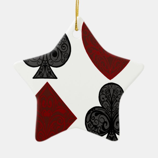 Leka kortkostymdesign julgransprydnad keramik (Framsidan)