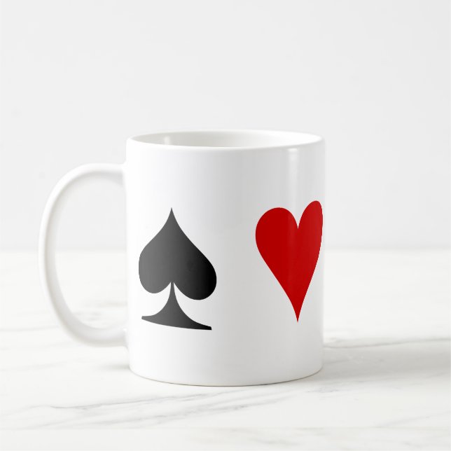 Leka kortkostymer kaffemugg (Vänster)
