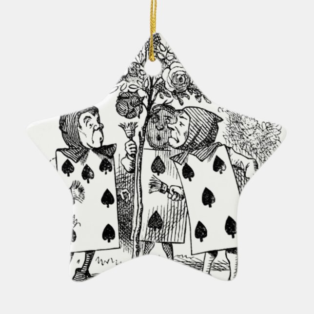 Leka korttjänare julgransprydnad keramik (Framsidan)
