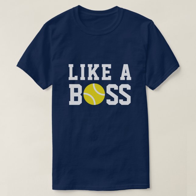 Leka likt en för manar skjorta för cheftennis t shirt (Design framsida)