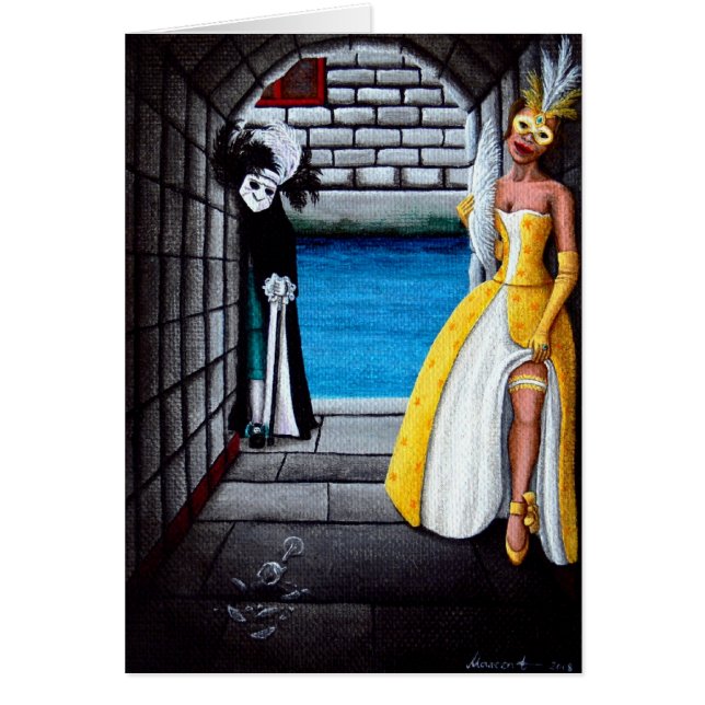 "Leka med avundsjuka ", Hälsningskort (Framsidan)