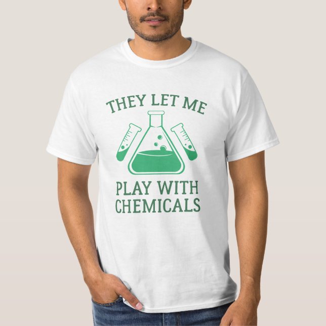 Leka med kemikalier t shirt (Framsida)