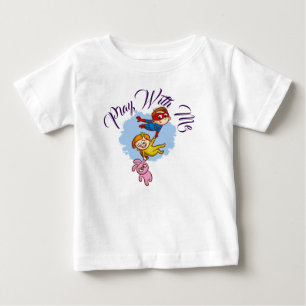 "Leka med mig" Barn T-Shirt med lekande barn