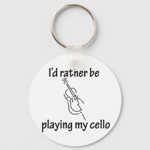 Leka min violoncell nyckelring