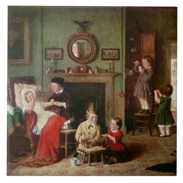 Leka på doktorer kakelplatta (Framsidan)