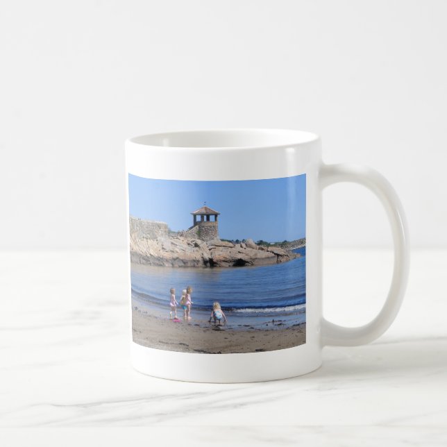 Leka på stranden i Rockport, MORSOR Kaffemugg (Höger)