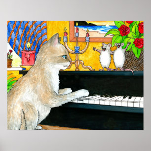 Leka piano för katt 506 poster