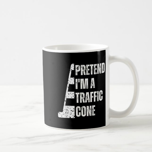 Leka Trafikkott Roligt Lätt Halloween Kaffemugg (Höger)