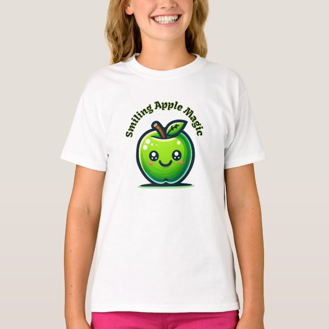 Lekande Apple Magic T Shirt (Framsida)