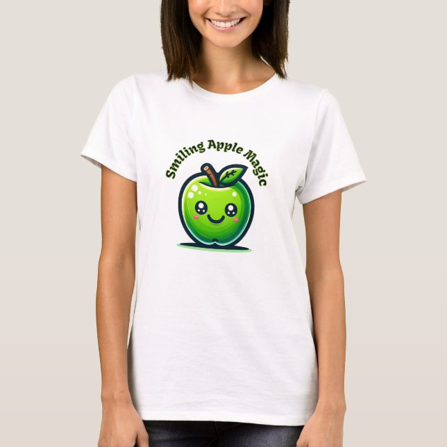 Lekande Apple Magic T Shirt (Framsida)
