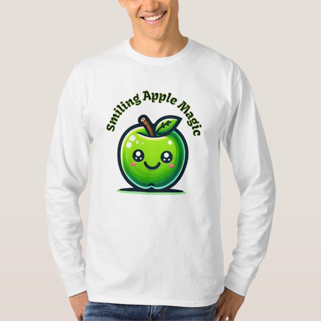 Lekande Apple Magic T Shirt (Framsida)