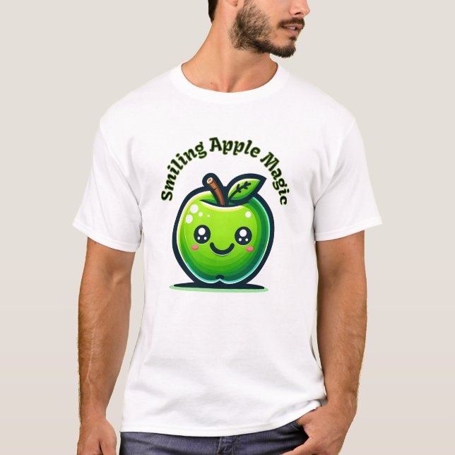 Lekande Apple Magic T Shirt (Framsida)