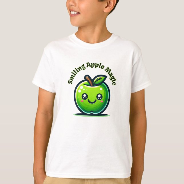 Lekande Apple Magic T Shirt (Framsida)