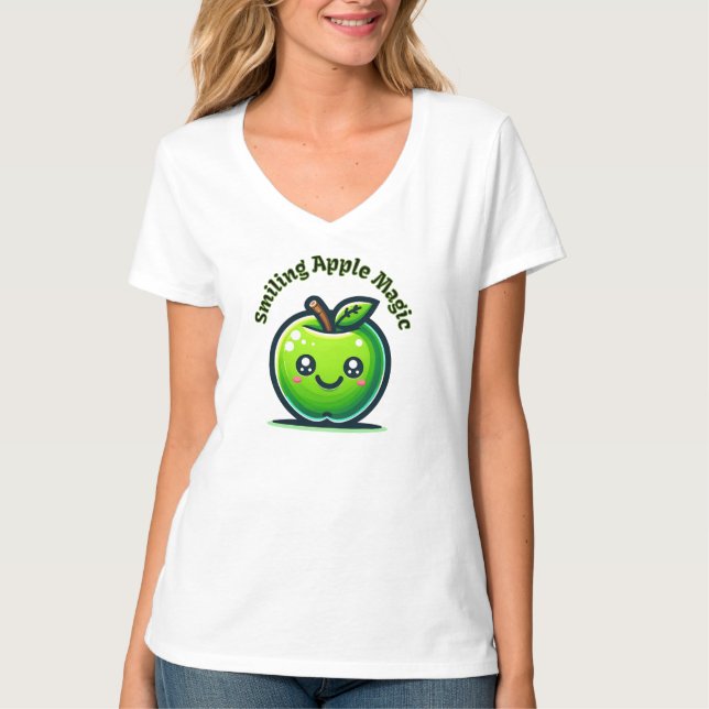 Lekande Apple Magic T Shirt (Framsida)
