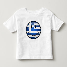 Lekande av grekisk Flagga Tee Shirt