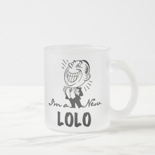 Lekande av New Lolo T-shirts och presenter Frostad Glasmugg