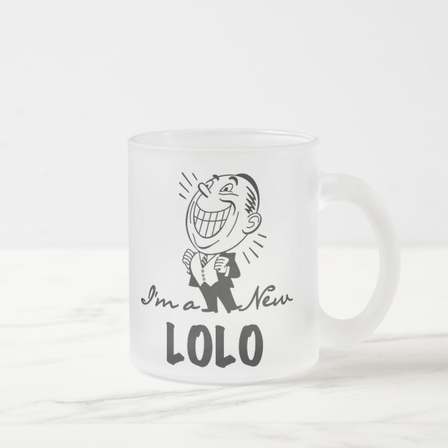 Lekande av New Lolo T-shirts och presenter Frostad Glasmugg (Höger)