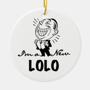 Lekande av New Lolo T-shirts och presenter Julgransprydnad Keramik