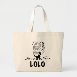 Lekande av New Lolo T-shirts och presenter Jumbo Tygkasse