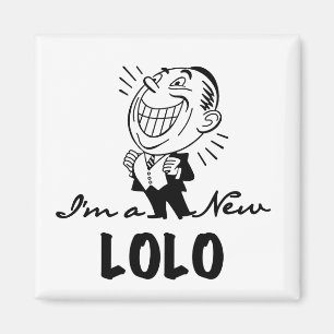 Lekande av New Lolo T-shirts och presenter Magnet