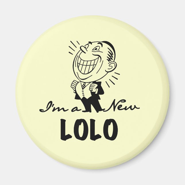 Lekande av New Lolo T-shirts och presenter Magnet (Framsidan)