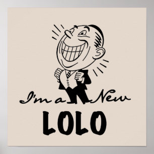 Lekande av New Lolo T-shirts och presenter Poster