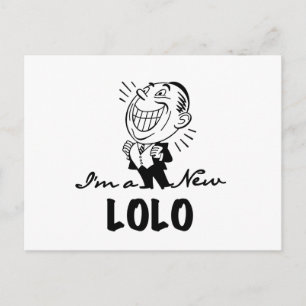Lekande av New Lolo T-shirts och presenter Vykort
