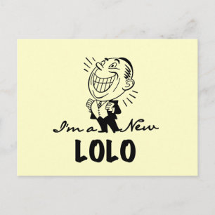 Lekande av New Lolo T-shirts och presenter Vykort