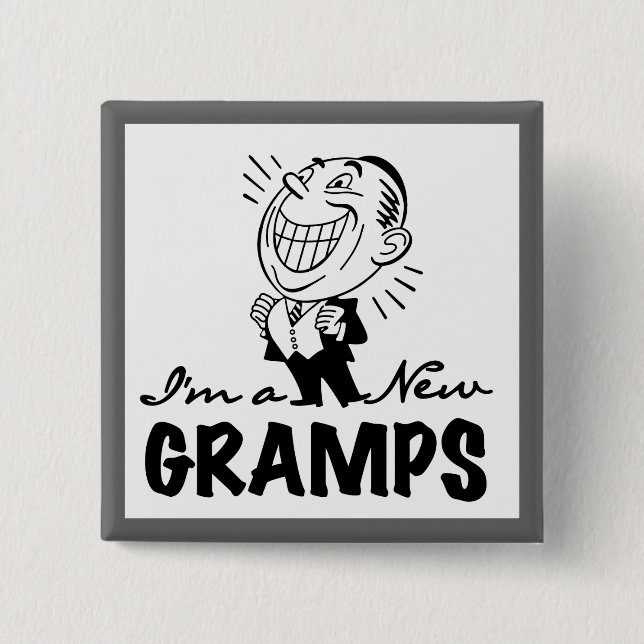 Lekande av nya Gramps T-shirts och presenter Knapp (Framsida)