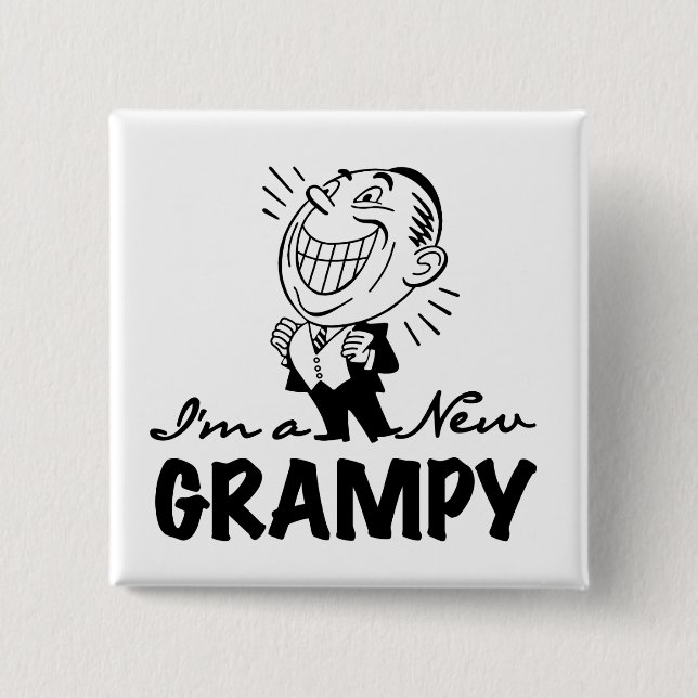 Lekande av nya grampy T-tröjor och presenter Knapp (Framsida)