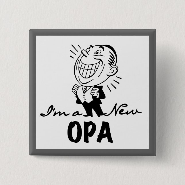 Lekande av nya Opa T-tröjor och presenter Knapp (Framsida)