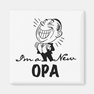 Lekande av nya Opa T-tröjor och presenter Magnet