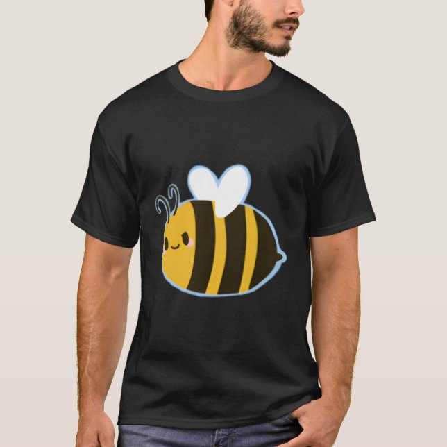 Lekande Bumblebee Honungsbi T Shirt (Framsida)
