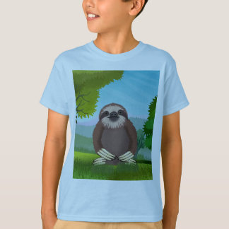 Lekande Cute Sloth Monogrammad T Shirt