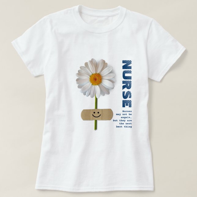 Lekande Daisy Nurse Gift T-Shirts (Design framsida)