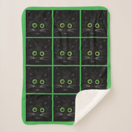 Lekande Grönt Eyed Cat