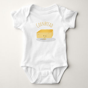 Lekande Gult Cornbröd Square Ord T Shirt
