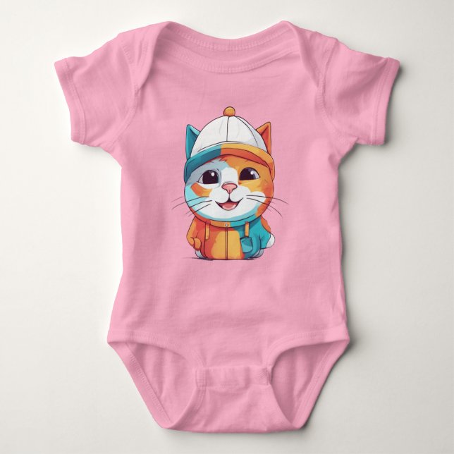 Lekande katt vid höftbenet Clipart T Shirt (Framsida)