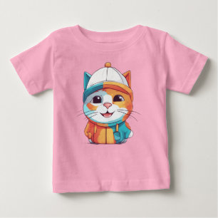 Lekande katt Wearing Hat Clipart-78198 T Shirt