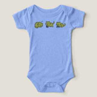Lekande Kattungar Baby Bodysuit T Shirt