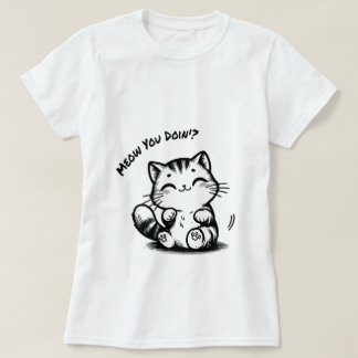 Lekande Kattunge-glädje: Cute Cat Tee