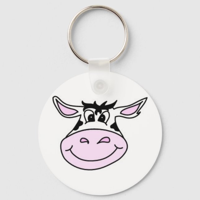 Lekande kon nyckelring (Framsida)